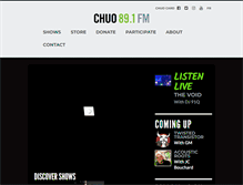 Tablet Screenshot of chuo.fm